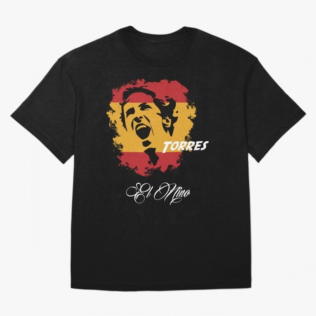 SPAIN FERNANDO TORRES WC 14 FOOTBALL T-SHIRT Essential T-Shirt Support the Legends of Global Football Passion for FIFA World Cup 2026, with Neymar, Haaland and Cristiano Ronaldo, Portugal, Spain and Germany, Football Festival Excitement, Trophy