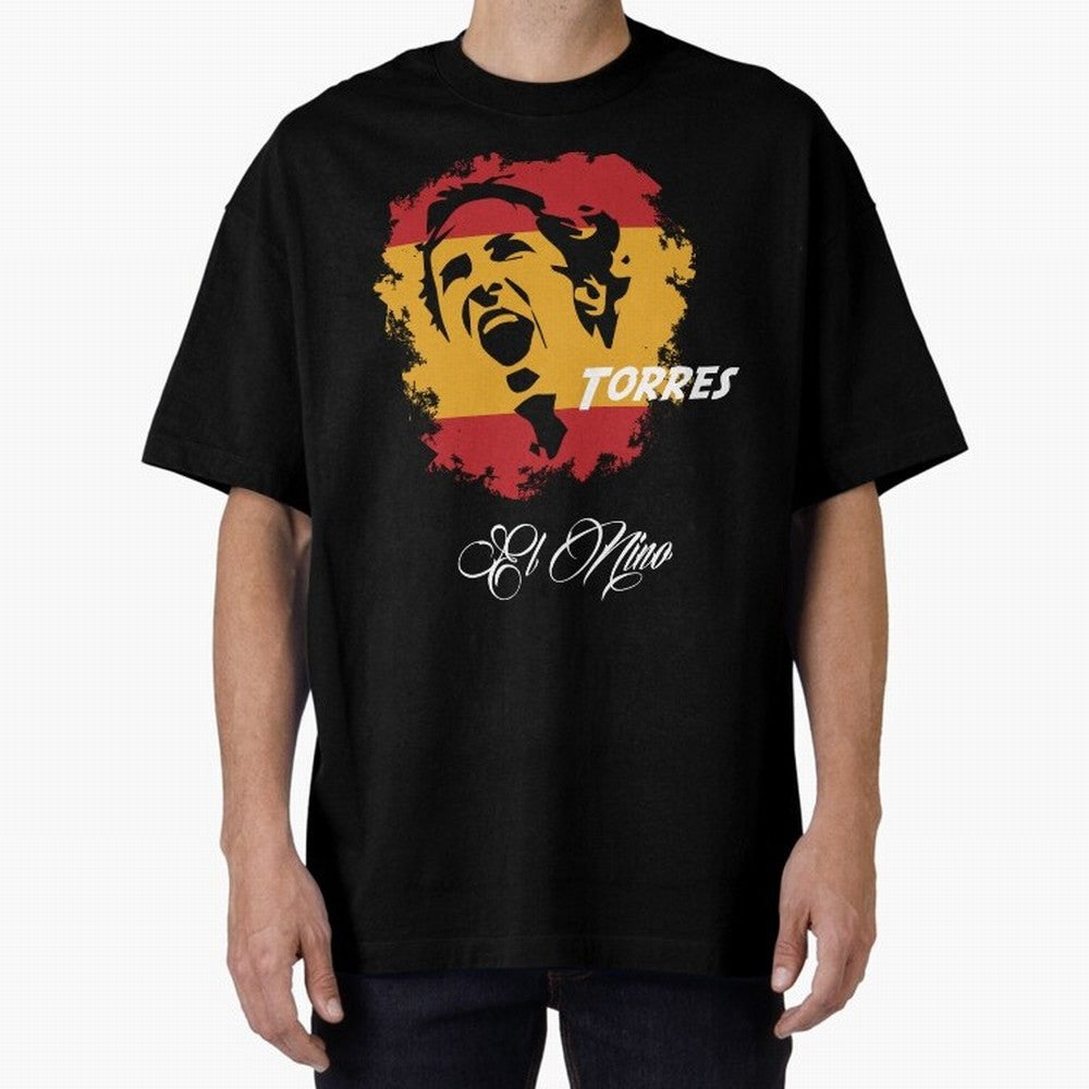SPAIN FERNANDO TORRES WC 14 FOOTBALL T-SHIRT Essential T-Shirt Support the Legends of Global Football Passion for FIFA World Cup 2026, with Neymar, Haaland and Cristiano Ronaldo, Portugal, Spain and Germany, Football Festival Excitement, Trophy