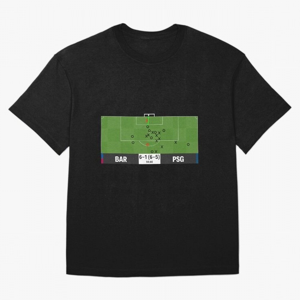 Barcelona vs Paris Saint-Germain 6-1 (6-5) @ 94:40 Goal by Sergi Roberto (La Remontada) Classic T-Shirt Celebrate the Magic of FIFA World Cup 2026 Group Stage for Fans of Cristiano Ronaldo and Argentina, France and Brazil, Bringing Tournament Hype,