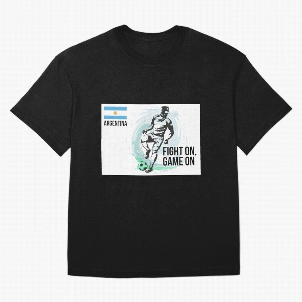 Argentinian Football Player Playing Football - Football Classic T-Shirt Celebrate the Biggest Stage of Global Football Passion for FIFA World Cup 2026 USA Canada Mexico, Driven by Neymar, Haaland and Cristiano Ronaldo, Brazil, Portugal and