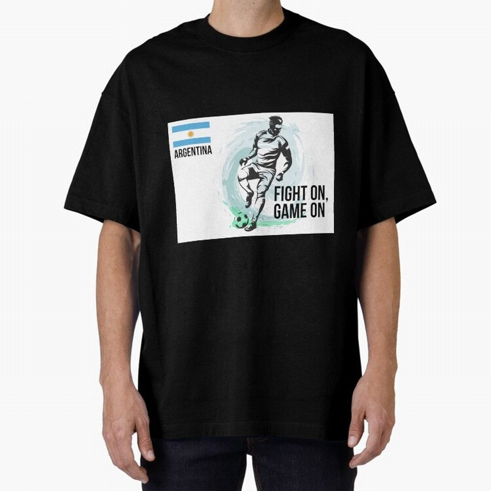 Argentinian Football Player Playing Football - Football Classic T-Shirt Celebrate the Biggest Stage of Global Football Passion for FIFA World Cup 2026 USA Canada Mexico, Driven by Neymar, Haaland and Cristiano Ronaldo, Brazil, Portugal and
