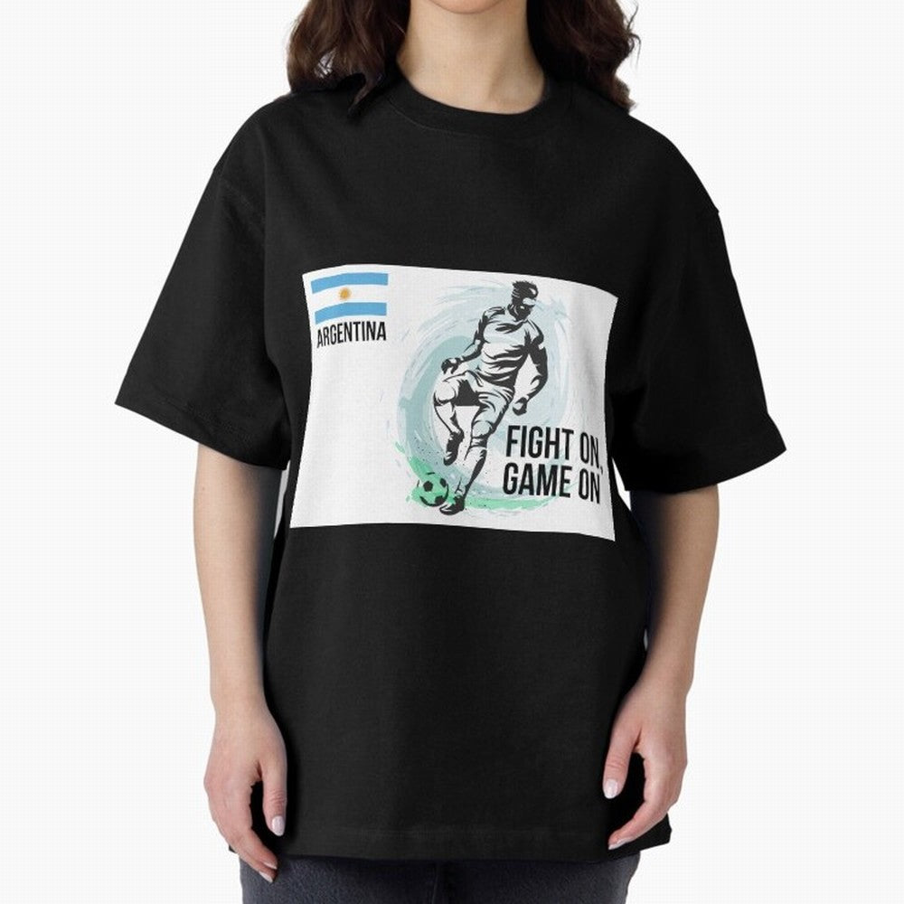 Argentinian Football Player Playing Football - Football Classic T-Shirt Celebrate the Biggest Stage of Global Football Passion for FIFA World Cup 2026 USA Canada Mexico, Driven by Neymar, Haaland and Cristiano Ronaldo, Brazil, Portugal and