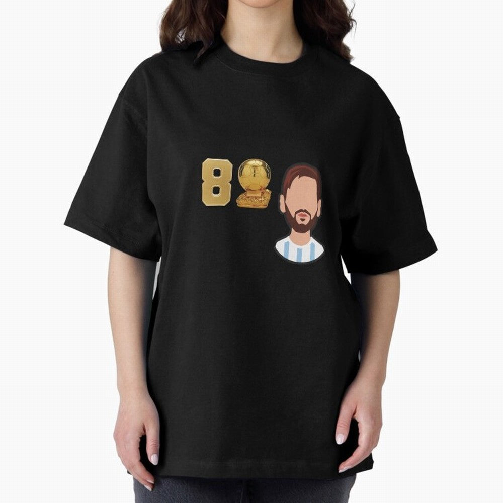 GOAT Legacy: Messi's 8 Ballon d'Or Victories, FCB, Leo Messi Classic T-Shirt Treasure Match Day Hype around FIFA World Cup 2026 USA Canada Mexico, Neymar, Haaland and Cristiano Ronaldo, Brazil, Portugal and Argentina, Stadium Memories, Football