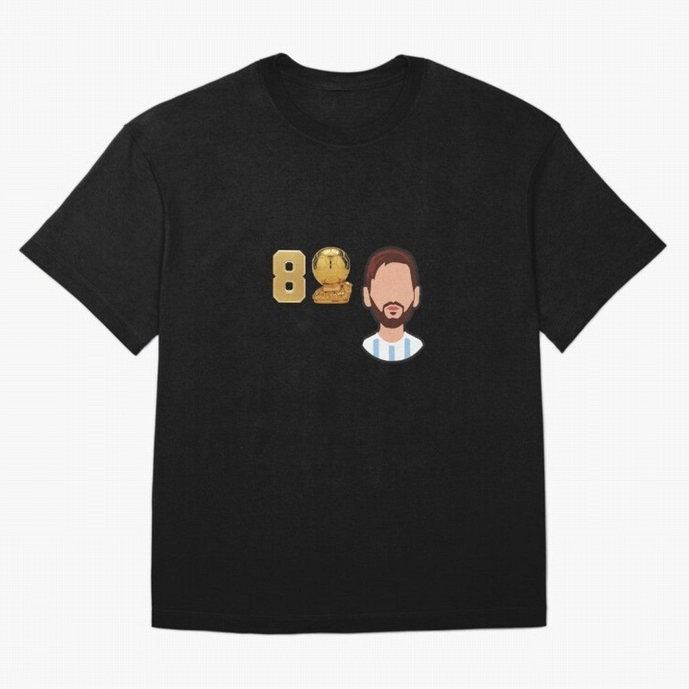 GOAT Legacy: Messi's 8 Ballon d'Or Victories, FCB, Leo Messi Classic T-Shirt Treasure Match Day Hype around FIFA World Cup 2026 USA Canada Mexico, Neymar, Haaland and Cristiano Ronaldo, Brazil, Portugal and Argentina, Stadium Memories, Football