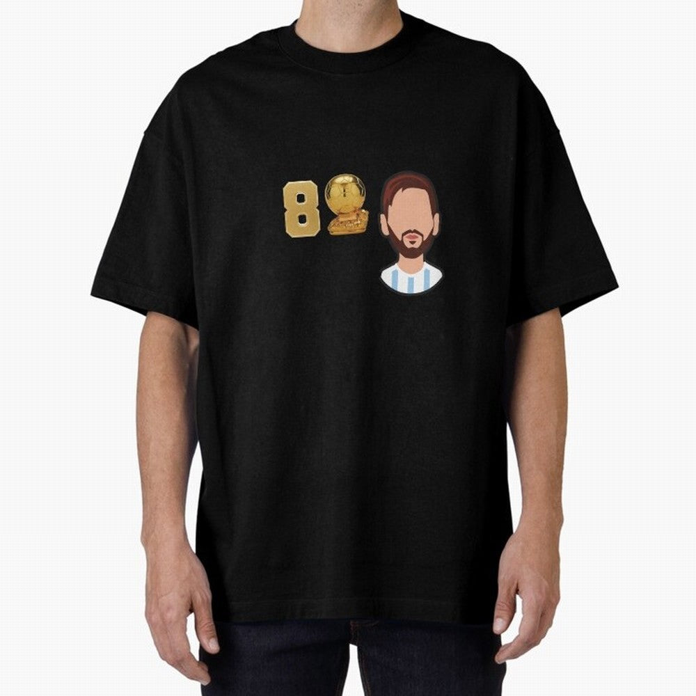 GOAT Legacy: Messi's 8 Ballon d'Or Victories, FCB, Leo Messi Classic T-Shirt Treasure Match Day Hype around FIFA World Cup 2026 USA Canada Mexico, Neymar, Haaland and Cristiano Ronaldo, Brazil, Portugal and Argentina, Stadium Memories, Football