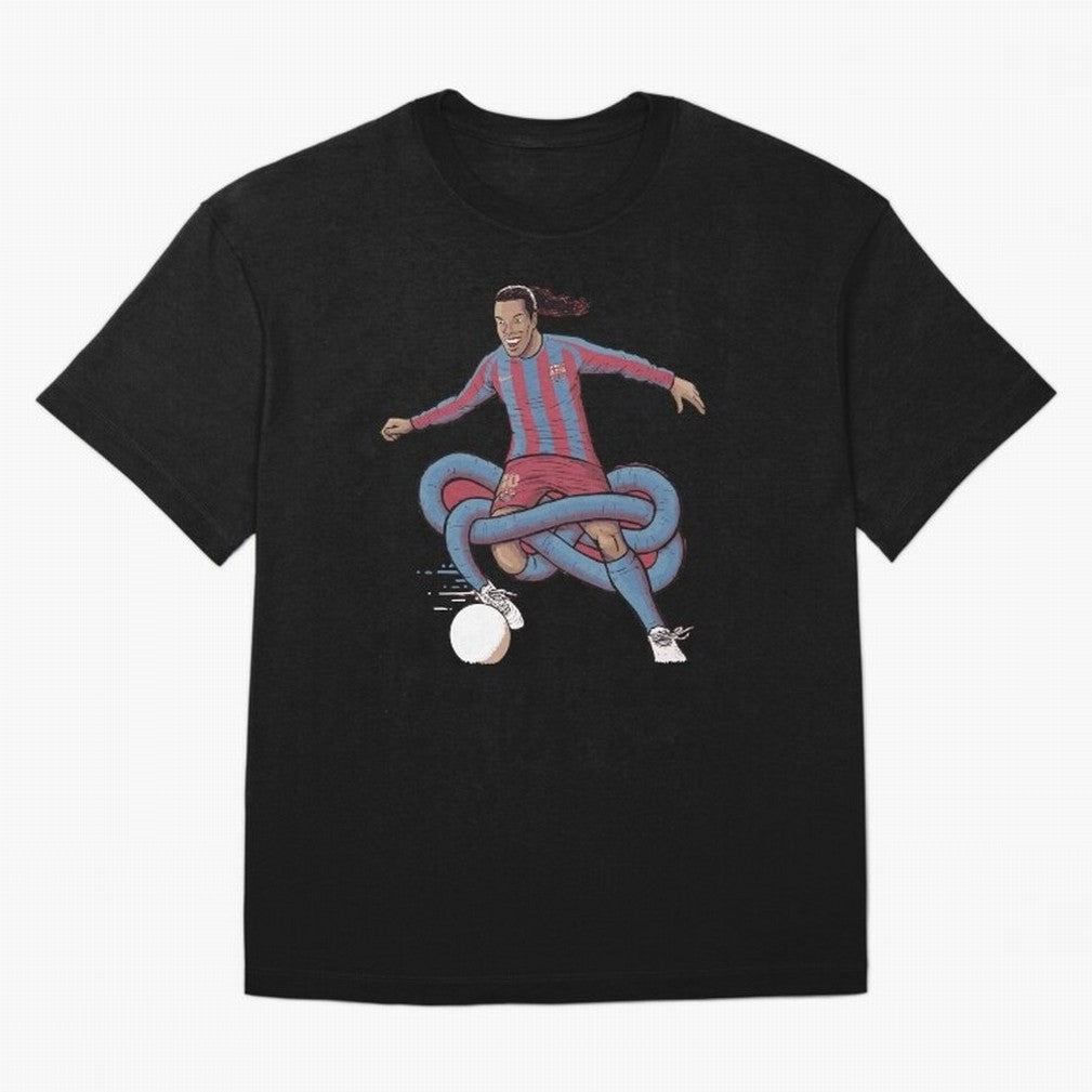 Ronaldinho Oversized T-Shirt Follow the Road to the FIFA World Cup 2026 USA Canada Mexico Journey through Haaland and Mbappe Highlights, England and Germany Pride, Tournament Hype, Historic Matchups, Family Viewing Parties and Global Sports Pride;