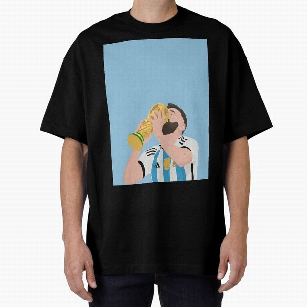 Messi Graphic T-Shirt Carry National Pride through Global Football Passion for FIFA World Cup 2026, Centered on Messi, CR7 and Mbappe, Germany, Retro Football Energy, Iconic Rivalries, Trophy Chase Drama and Stadium Atmosphere; Ideal for Fans Who