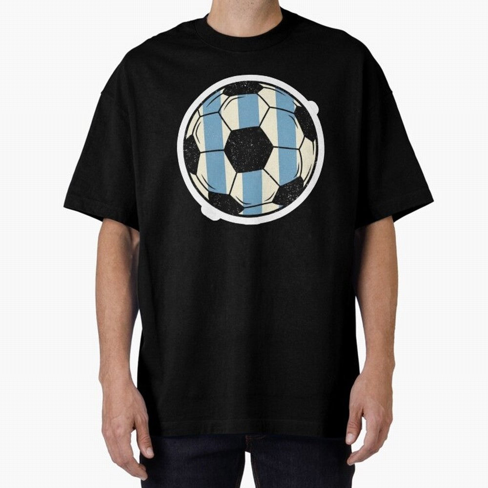 Soccer ball sticker || Buenos Aires Vibes Premium T-Shirt Follow FIFA World Cup 2026 USA Canada Mexico for Fans of Neymar, Haaland and Cristiano Ronaldo and Argentina, Bringing Championship Spirit, Famous Goals, Roaring Crowds and International