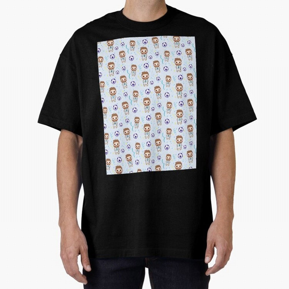 Football Player Pattern Graphic T-Shirt Relive the Noise and Pride of the FIFA World Cup 2026 Group Stage Journey through Haaland and Mbappe Highlights, Brazil, Portugal and Argentina Pride, Worldwide Fan Energy, Dramatic Goals, Stadium Lights and