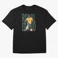 Ronaldinho Gaucho in action Minimalist Graphic Premium T-Shirt Follow the Road to Global Football Passion for FIFA World Cup 2026 Group Stage, Capturing Mbappe, Argentina and Brazil, Vintage Soccer Flavor, Modern Football Stars, National Flags and