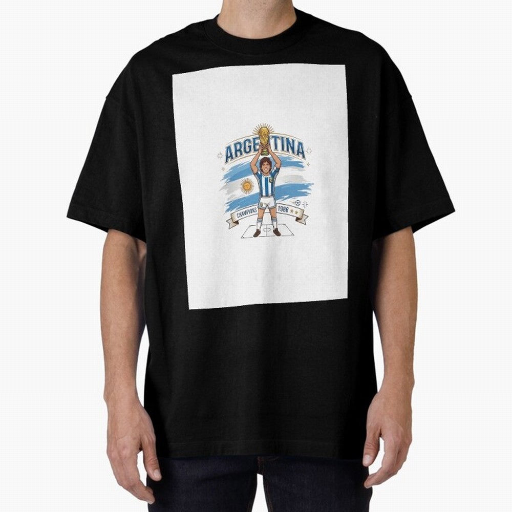 Argentina Retro Champion - Classic 10 Legend Sun of May Graphic T-Shirt Celebrate Fan Culture around the FIFA World Cup 2026 USA Canada Mexico Journey through Neymar, Haaland and Cristiano Ronaldo Highlights, Argentina, France and Brazil Pride,