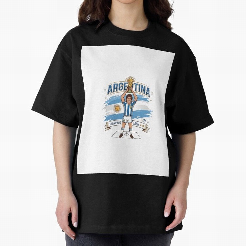 Argentina Retro Champion - Classic 10 Legend Sun of May Graphic T-Shirt Celebrate Fan Culture around the FIFA World Cup 2026 USA Canada Mexico Journey through Neymar, Haaland and Cristiano Ronaldo Highlights, Argentina, France and Brazil Pride,