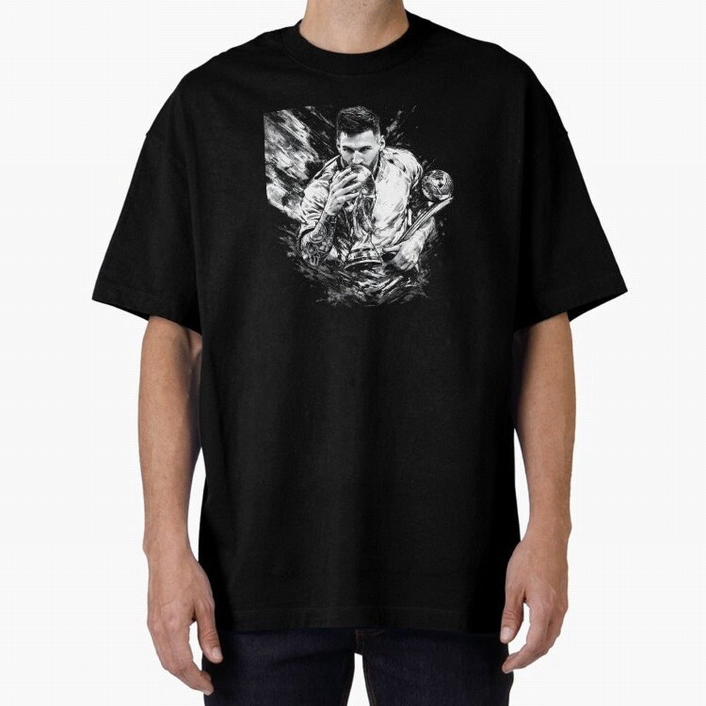 Eternal Glory ¨C Inked Champion Tribute Messi Premium T-Shirt Celebrate Fan Culture around Match Day Hype around FIFA World Cup 2026, Mbappe, England, France and Netherlands, Supporter Pride, Iconic Celebrations, Legendary Names and Global Match