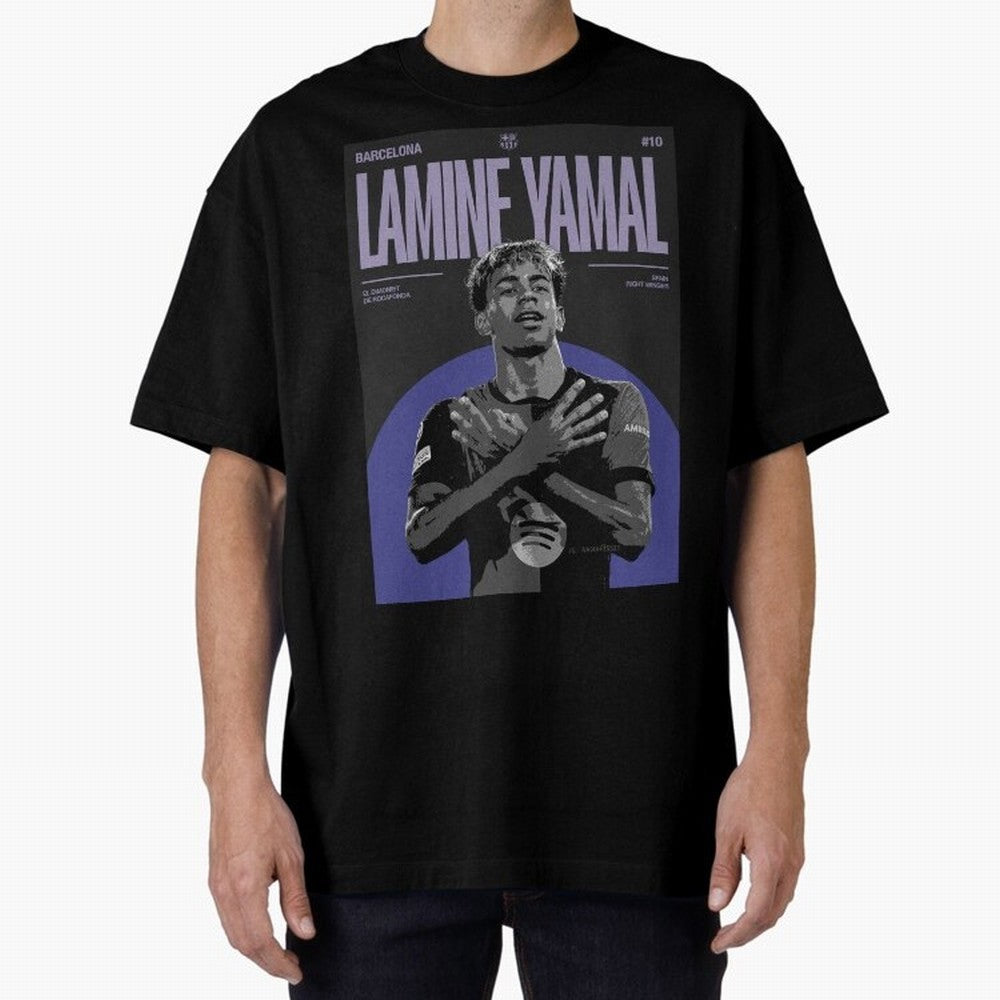 Lamine Yamal Barcelona Poster HD Premium T-Shirt Feel the Heartbeat of FIFA World Cup 2026 Group Stage for Fans of Neymar and Spain and Netherlands, Bringing Stadium Chants, National Pride, Trophy Dreams and Unforgettable Football Memories; Built