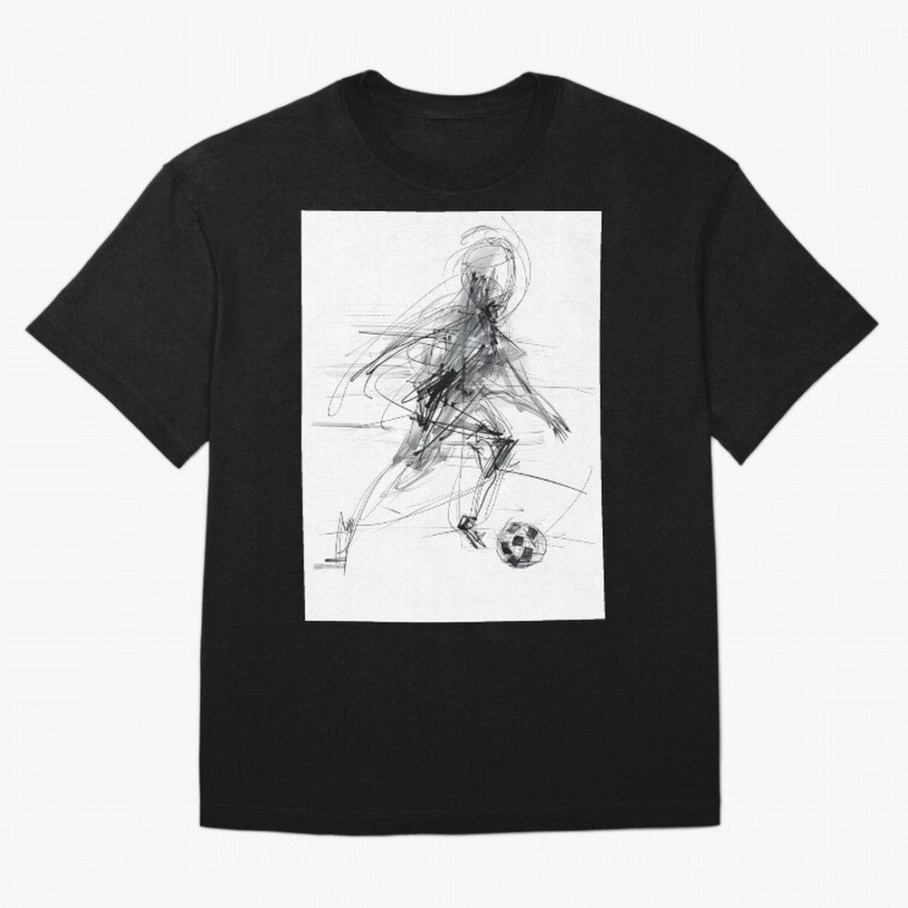 Abstract Soccer Player Sketch ¡ª Minimal Line Art Design Premium T-Shirt Bring a Champion Mindset to FIFA World Cup 2026 USA Canada Mexico Featuring Neymar, Argentina and Brazil Energy, Game Day Rituals, Football Legends, Country Pride and the Road