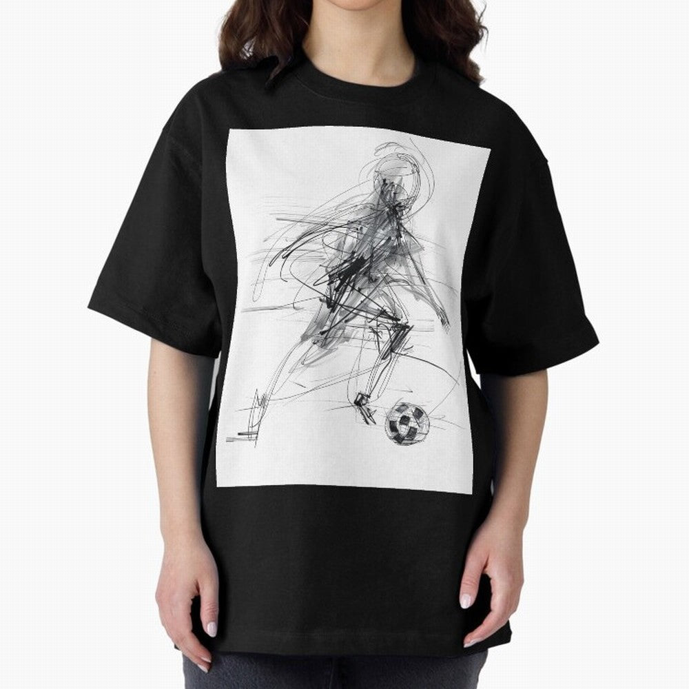 Abstract Soccer Player Sketch ¡ª Minimal Line Art Design Premium T-Shirt Bring a Champion Mindset to FIFA World Cup 2026 USA Canada Mexico Featuring Neymar, Argentina and Brazil Energy, Game Day Rituals, Football Legends, Country Pride and the Road