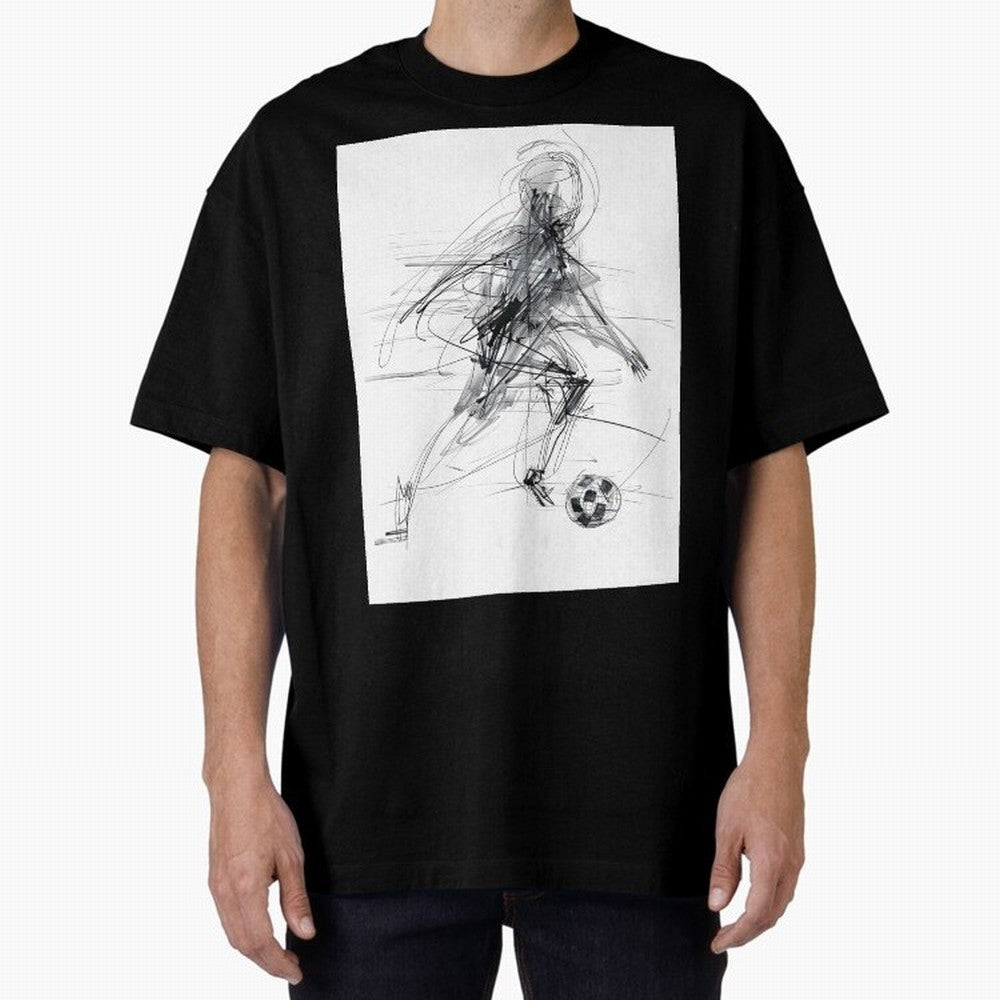 Abstract Soccer Player Sketch ¡ª Minimal Line Art Design Premium T-Shirt Bring a Champion Mindset to FIFA World Cup 2026 USA Canada Mexico Featuring Neymar, Argentina and Brazil Energy, Game Day Rituals, Football Legends, Country Pride and the Road