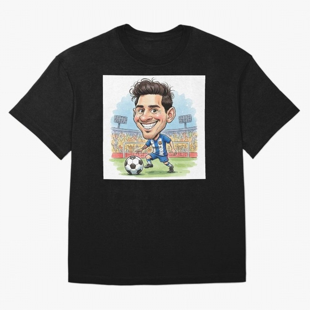 La Pulga Premium T-Shirt Stand with the FIFA World Cup 2026 Group Stage Journey through Neymar, Haaland and Cristiano Ronaldo Highlights, France and Portugal Pride, Worldwide Fan Energy, Dramatic Goals, Stadium Lights and Championship Celebrations;