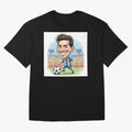 La Pulga Premium T-Shirt Stand with the FIFA World Cup 2026 Group Stage Journey through Neymar, Haaland and Cristiano Ronaldo Highlights, France and Portugal Pride, Worldwide Fan Energy, Dramatic Goals, Stadium Lights and Championship Celebrations;