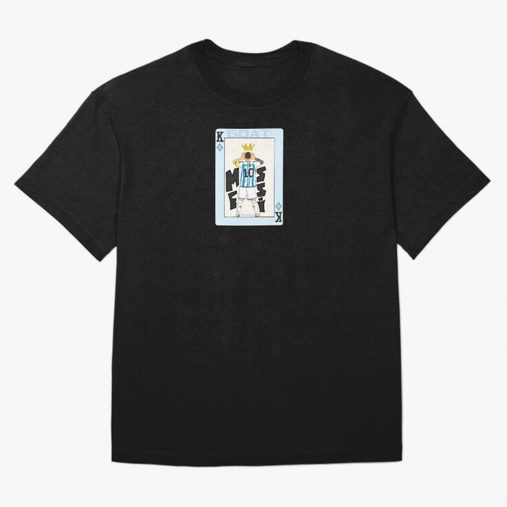 Deck of cards Messi Premium T-Shirt Bring Champion Energy into the FIFA World Cup 2026 USA Canada Mexico Journey through Mbappe Highlights, France Pride, Football Festival Excitement, Trophy Ambitions, Country Rivalries and Star Player Buzz;