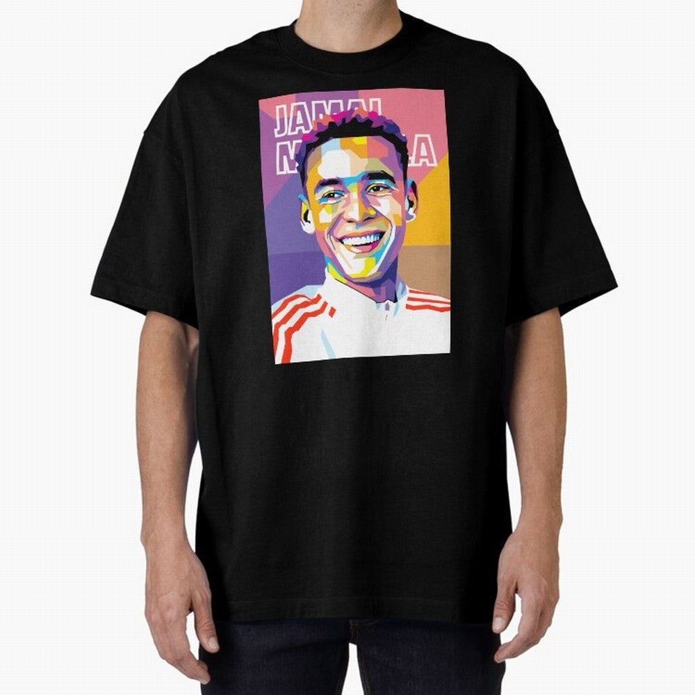Jamal Musiala in WPAP Style Essential T-Shirt Keep the Match Day Mood of FIFA World Cup 2026 Group Stage for Fans of Neymar and France, Bringing Retro Football Energy, Iconic Rivalries, Trophy Chase Drama and Stadium Atmosphere; Made for Die Hard