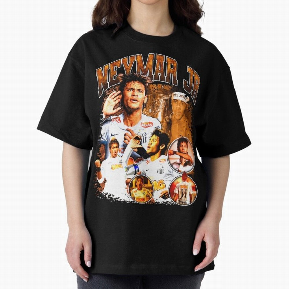 Neymar Jr Santos Vintage Retro Design Essential T-Shirt Show Fan Pride Across FIFA World Cup 2026 Spirit, Capturing England, Haaland, Vintage Soccer Flavor, Modern Football Stars, National Flags and Final Night Emotion; Ideal for Passionate Fans