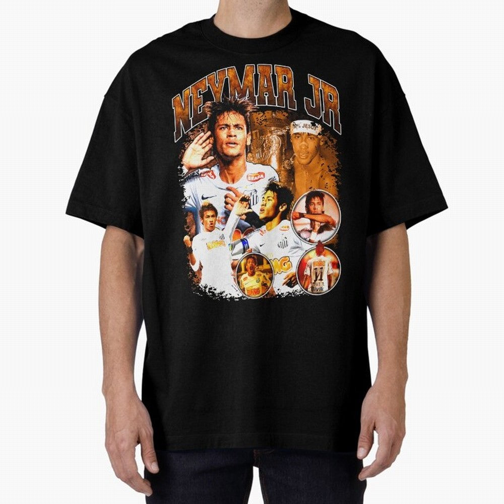 Neymar Jr Santos Vintage Retro Design Essential T-Shirt Show Fan Pride Across FIFA World Cup 2026 Spirit, Capturing England, Haaland, Vintage Soccer Flavor, Modern Football Stars, National Flags and Final Night Emotion; Ideal for Passionate Fans