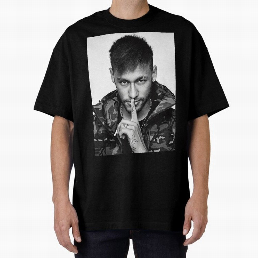 Neymar Art Oversized T-Shirt Support Your Favorite Stars during FIFA World Cup 2026 Spirit, Highlighting Argentina and Brazil, Cristiano Ronaldo, Supporter Pride, Iconic Celebrations, Legendary Names and Global Match Day Energy; Great for