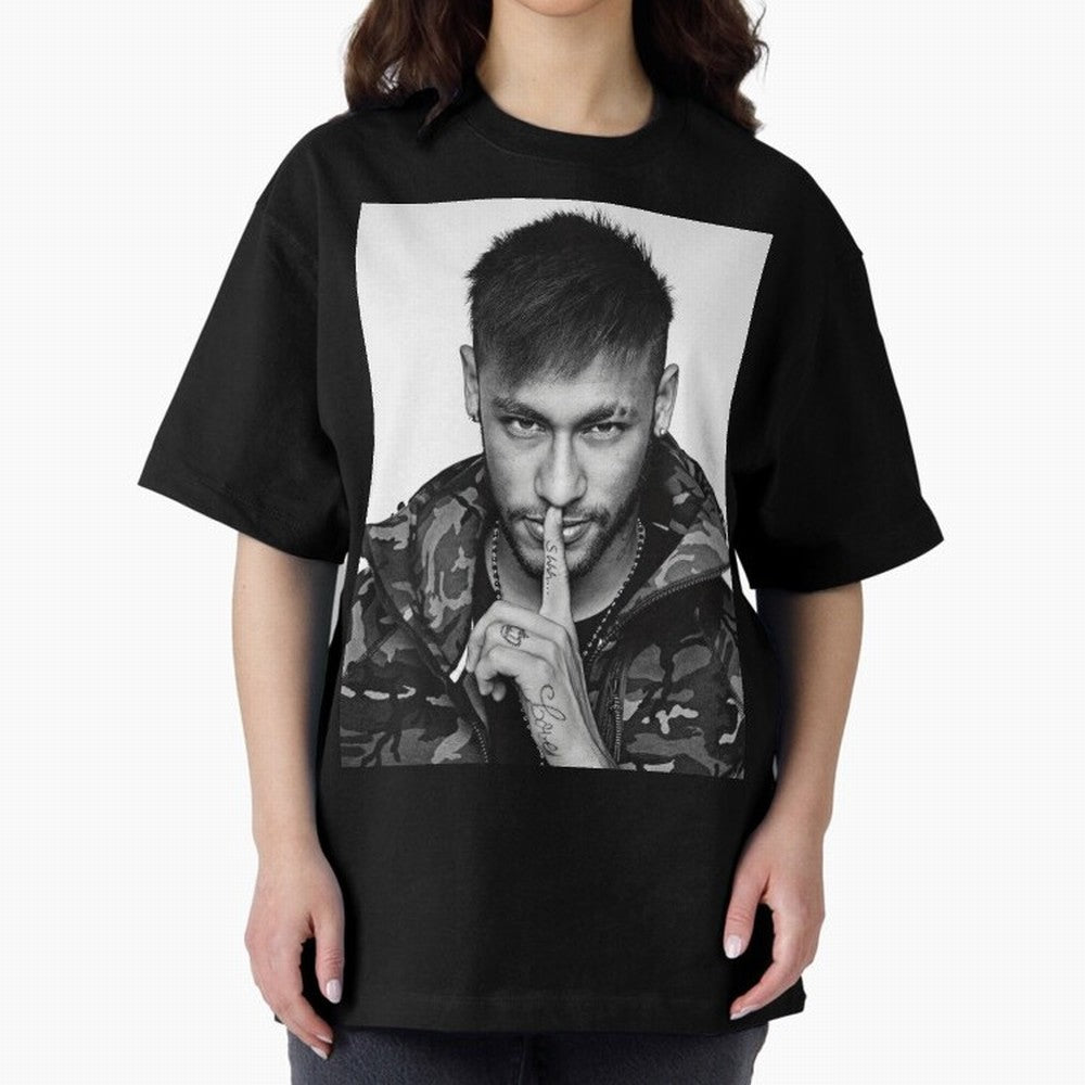 Neymar Art Oversized T-Shirt Support Your Favorite Stars during FIFA World Cup 2026 Spirit, Highlighting Argentina and Brazil, Cristiano Ronaldo, Supporter Pride, Iconic Celebrations, Legendary Names and Global Match Day Energy; Great for