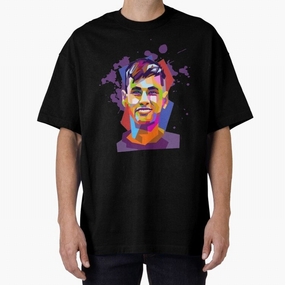 Neymar Design Oversized T-Shirt Celebrate Classic Football Spirit in Global Football Passion for FIFA World Cup 2026 Group Stage, Centered on Messi, Neymar and Mbappe, Argentina, Classic Soccer Heritage, Championship Pressure, Fan Loyalty and