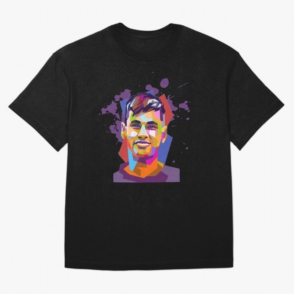 Neymar Design Oversized T-Shirt Celebrate Classic Football Spirit in Global Football Passion for FIFA World Cup 2026 Group Stage, Centered on Messi, Neymar and Mbappe, Argentina, Classic Soccer Heritage, Championship Pressure, Fan Loyalty and