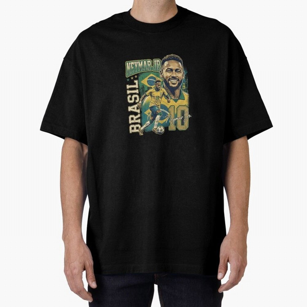 Neymar Jr Brazil Vintage Essential T-Shirt Refresh the FIFA World Cup 2026 USA Canada Mexico Journey through Neymar, Haaland and Cristiano Ronaldo Highlights, England, France and Netherlands Pride, Stadium Chants, National Pride, Trophy Dreams and