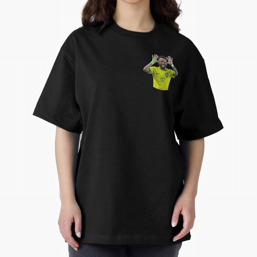 Neymar Oversized T-Shirt Carry National Pride through FIFA World Cup 2026 USA Canada Mexico Spirit, Driven by Spain, Neymar, Haaland and Cristiano Ronaldo, Stadium Memories, Football Loyalty, International Chants and Championship Tradition; Built