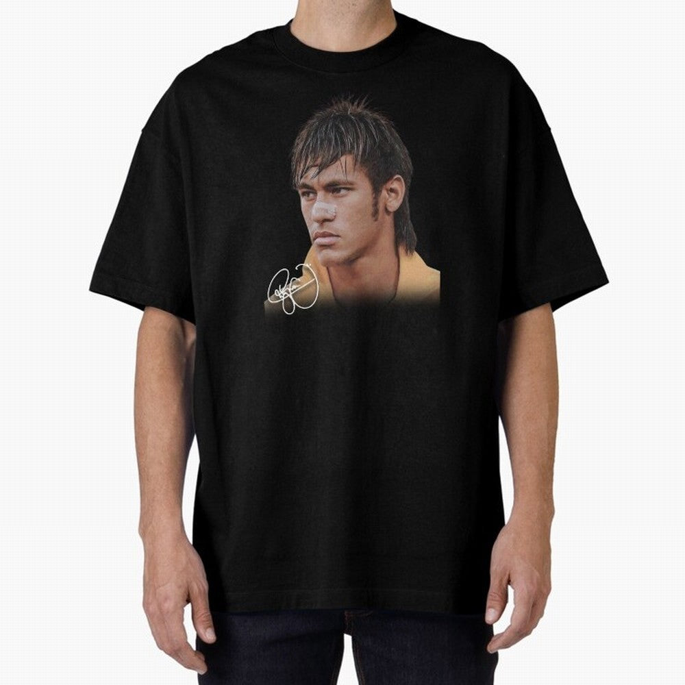 Neymar Jr T-Shirt Big Face Young Neymar Classic T-Shirt Wear the Spirit of FIFA World Cup 2026 Spirit, Highlighting England and Germany, CR7, Supporter Pride, Iconic Celebrations, Legendary Names and Global Match Day Energy; Ideal for Football
