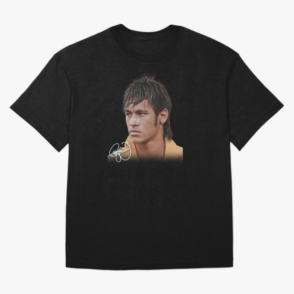 Neymar Jr T-Shirt Big Face Young Neymar Classic T-Shirt Wear the Spirit of FIFA World Cup 2026 Spirit, Highlighting England and Germany, CR7, Supporter Pride, Iconic Celebrations, Legendary Names and Global Match Day Energy; Ideal for Football