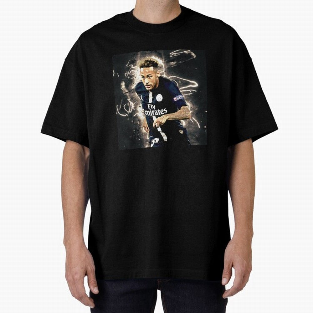 Neymar Run Oversized T-Shirt Bring Home Global Football Passion for FIFA World Cup 2026 USA Canada Mexico, Centered on Mbappe, Portugal, Spain and Germany, Worldwide Fan Energy, Dramatic Goals, Stadium Lights and Championship Celebrations; Perfect