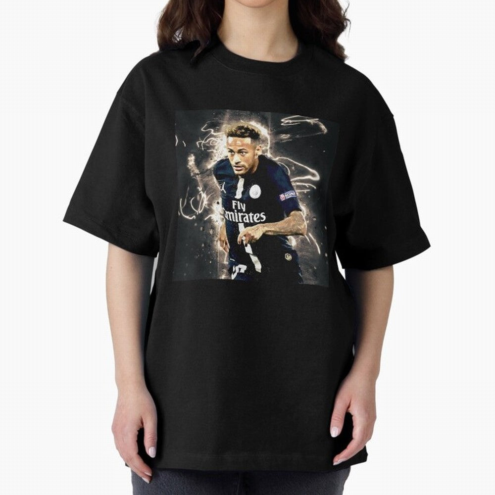 Neymar Run Oversized T-Shirt Bring Home Global Football Passion for FIFA World Cup 2026 USA Canada Mexico, Centered on Mbappe, Portugal, Spain and Germany, Worldwide Fan Energy, Dramatic Goals, Stadium Lights and Championship Celebrations; Perfect