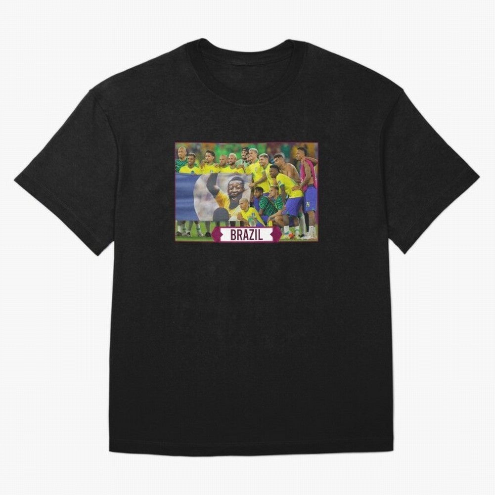 Brazil World Cup Classic T-Shirt Honor Football Greatness during Global Football Passion for FIFA World Cup 2026, Highlighting CR7, Germany, Football History, Final Match Energy, Crowd Noise and Once in a Lifetime Moments; Made for Die Hard