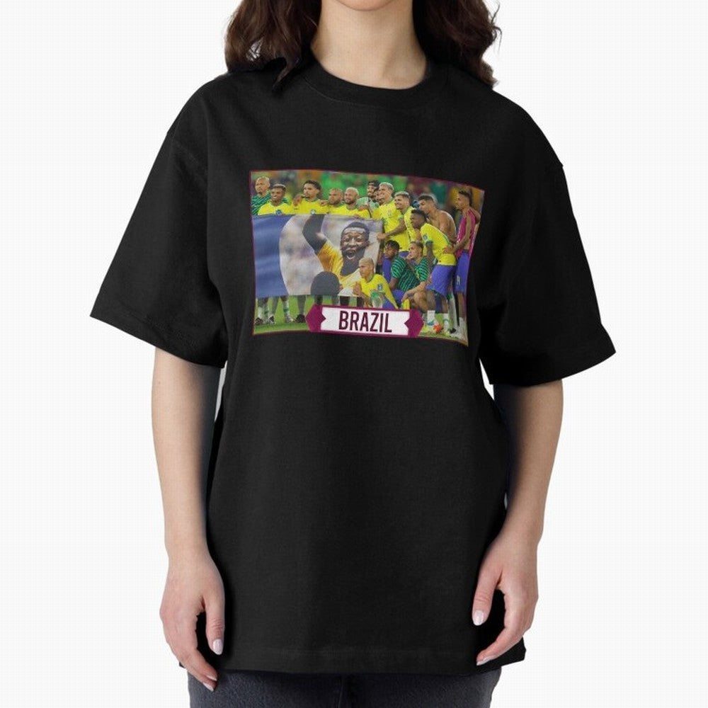 Brazil World Cup Classic T-Shirt Honor Football Greatness during Global Football Passion for FIFA World Cup 2026, Highlighting CR7, Germany, Football History, Final Match Energy, Crowd Noise and Once in a Lifetime Moments; Made for Die Hard