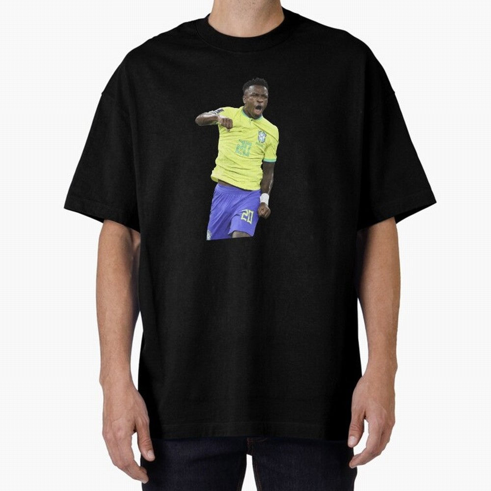 Vinicius Junior Classic T-Shirt Honor Football Greatness during Global Football Passion for FIFA World Cup 2026, Inspired by Messi, Neymar and Mbappe, Argentina and Brazil, Championship Spirit, Famous Goals, Roaring Crowds and International
