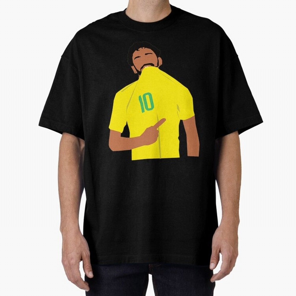 Neymar Jr Oversized T-Shirt Show Your Tournament Heart for FIFA World Cup 2026 Group Stage Built around Messi, Portugal, Spain and Germany Energy, Sports Nostalgia, International Competition, Famous Players and Unforgettable Victories; Perfect for