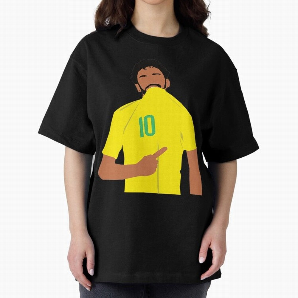 Neymar Jr Oversized T-Shirt Show Your Tournament Heart for FIFA World Cup 2026 Group Stage Built around Messi, Portugal, Spain and Germany Energy, Sports Nostalgia, International Competition, Famous Players and Unforgettable Victories; Perfect for