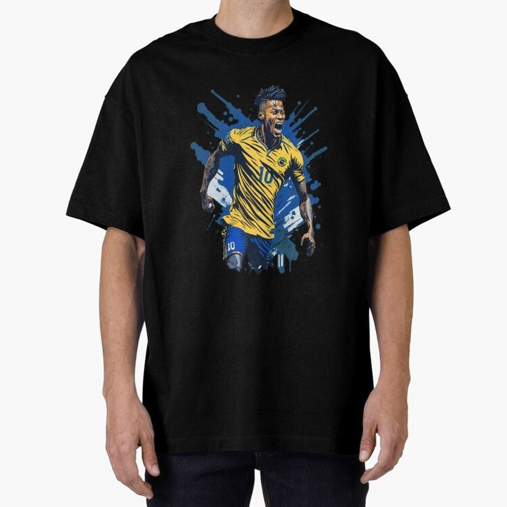 Neymar Jr. splash art Active T-Shirt Make Memories around Global Football Passion for FIFA World Cup 2026, Made for CR7, Netherlands, Game Day Rituals, Football Legends, Country Pride and the Road to the Final; Created for Match Day Parties, Soccer