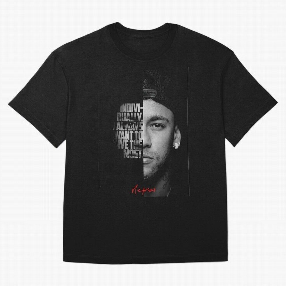 Black and white Neymar Jr quote. Classic T-Shirt Show Match Day Excitement for FIFA World Cup 2026 Group Stage Spirit, Centered on Brazil, CR7, Fan Favorite Moments, National Team Passion, Big Match Drama and Soccer History; Great for Supporters