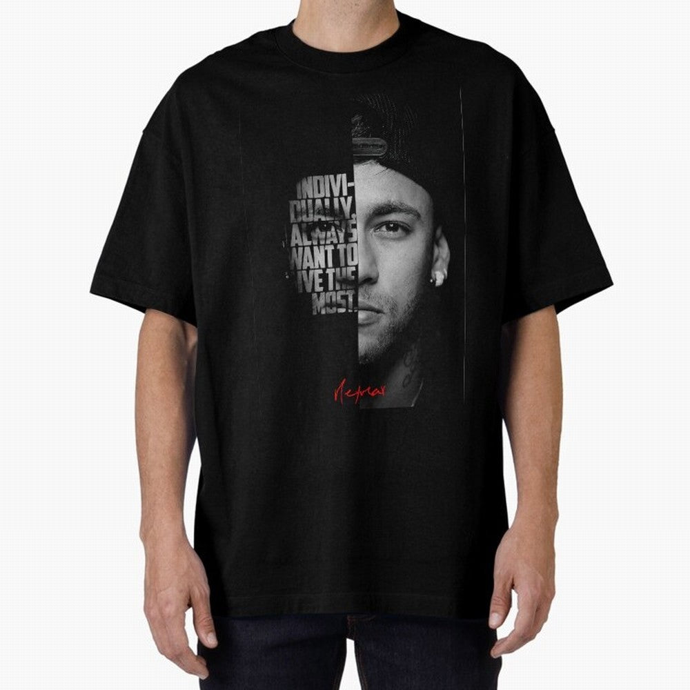 Black and white Neymar Jr quote. Classic T-Shirt Show Match Day Excitement for FIFA World Cup 2026 Group Stage Spirit, Centered on Brazil, CR7, Fan Favorite Moments, National Team Passion, Big Match Drama and Soccer History; Great for Supporters