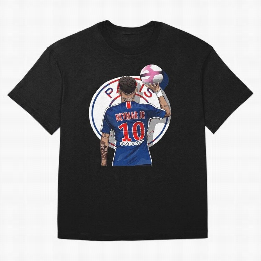 Art Neymar Illustration Classic T-Shirt Honor the Football Icons of FIFA World Cup 2026 Group Stage Centered on Neymar, Haaland and Cristiano Ronaldo, Portugal Energy, Champion Mindset, Group Stage Buzz, Knockout Tension and Passionate Fan Culture;