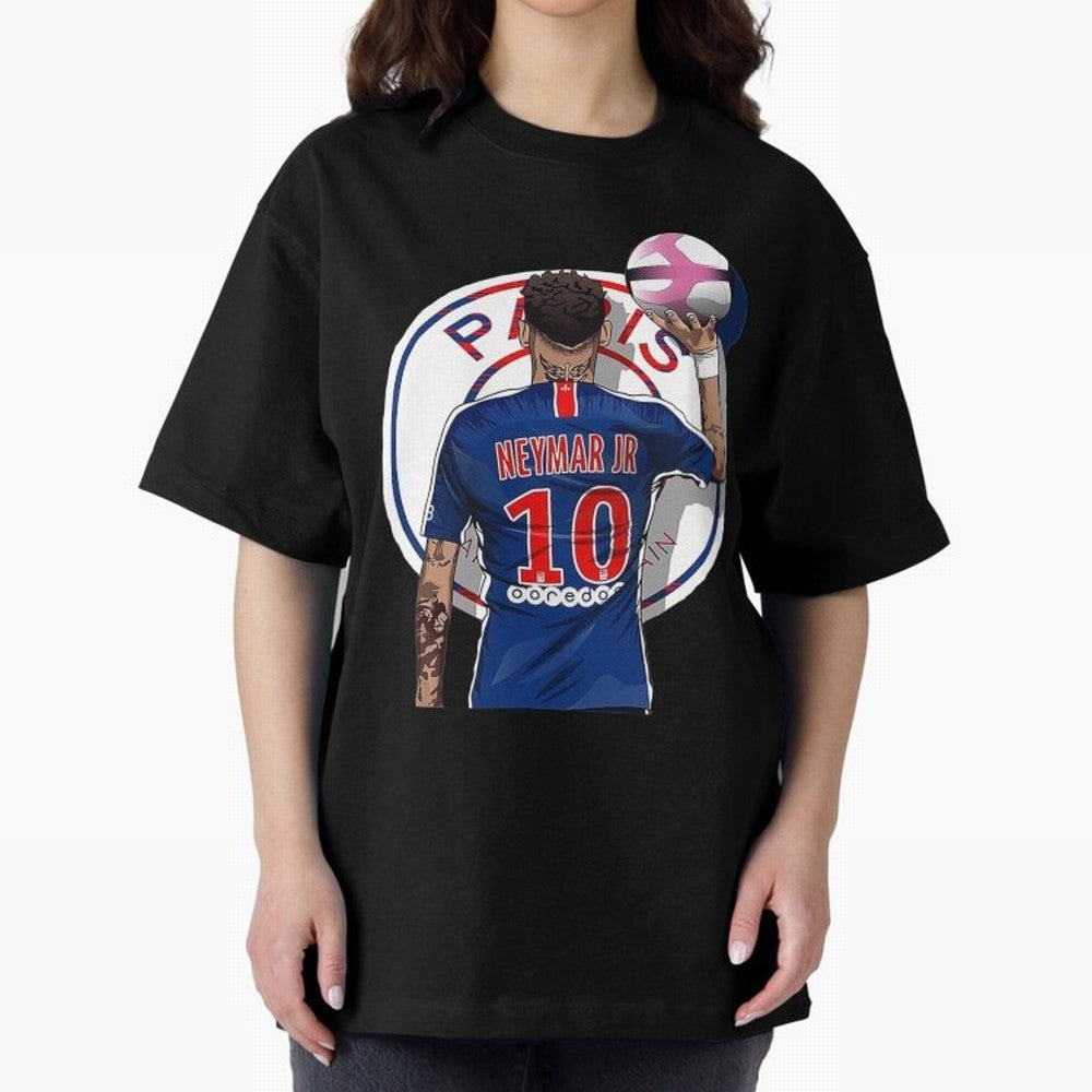 Art Neymar Illustration Classic T-Shirt Honor the Football Icons of FIFA World Cup 2026 Group Stage Centered on Neymar, Haaland and Cristiano Ronaldo, Portugal Energy, Champion Mindset, Group Stage Buzz, Knockout Tension and Passionate Fan Culture;