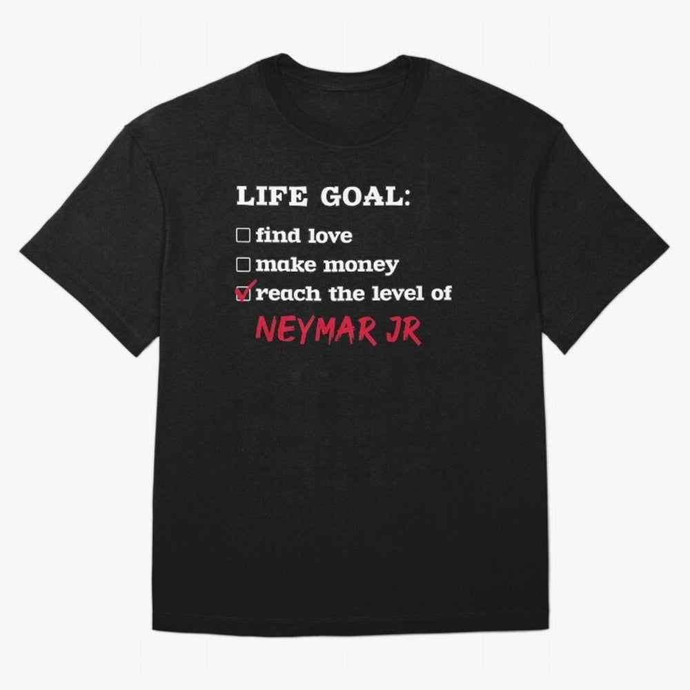 Life goal Neymar Jr Classic T-Shirt Make Every Match About Global Football Passion for FIFA World Cup 2026 Group Stage, Highlighting Mbappe and Neymar, Argentina and Brazil, Goal Celebration Energy, Supporter Heritage, Football Icons and Worldwide