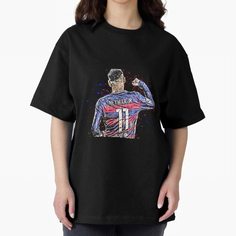 Neymar Oversized T-Shirt Stand with the FIFA World Cup 2026 USA Canada Mexico Journey through Neymar, Haaland and Cristiano Ronaldo Highlights, Spain and Netherlands Pride, Retro Football Energy, Iconic Rivalries, Trophy Chase Drama and Stadium