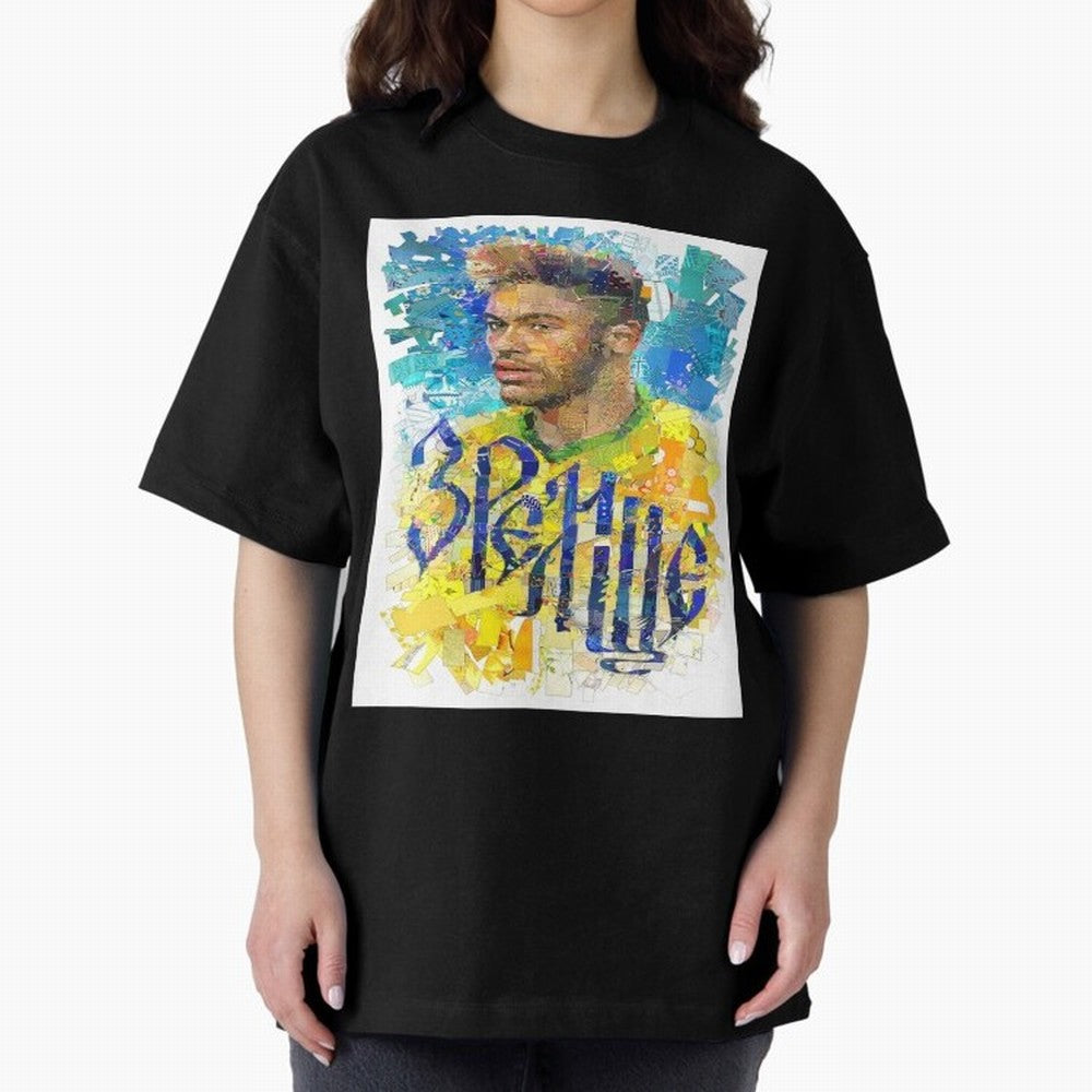 Neymar Illustration Art Framed Art Print Classic T-Shirt Capture Stadium Memories from FIFA World Cup 2026 for Fans of Haaland and Mbappe and England, France and Netherlands, Bringing Tournament Hype, Historic Matchups, Family Viewing Parties and